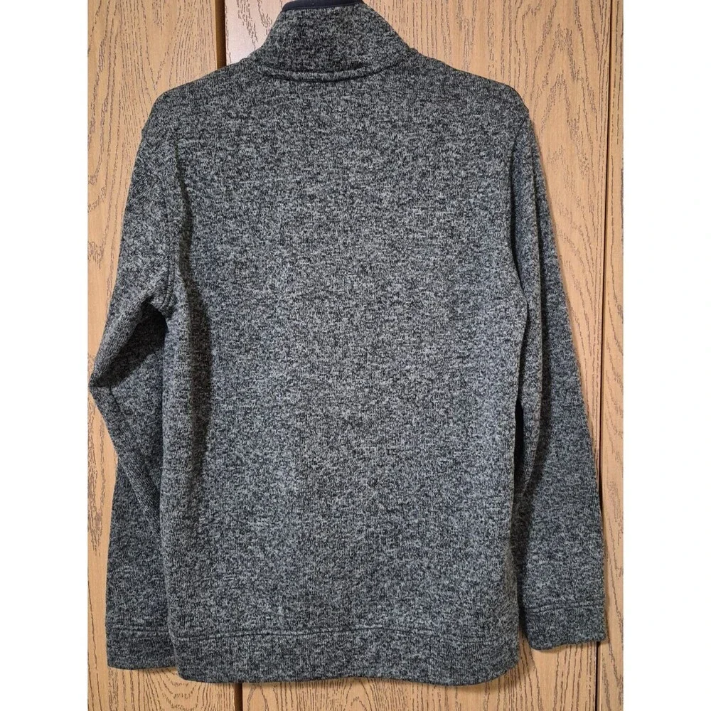 Eddie Bauer Men’s Charcoal Long Neck High Neck Pullover Sweater Size M
